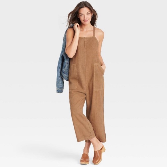 Universal Thread Pants - NWT Universal Thread+Utility cropped jumpsuit+Overall+Rust+Sz S & XS